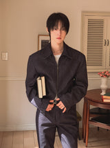 Chase Herringbone Denim Jacket