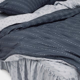 Dust-Free Fleur - Navy Duvet Cover - SS size