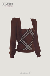 Heritage Brown Bolero Two-Piece Top