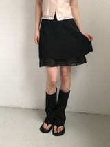 Sophie layered midi skirt 