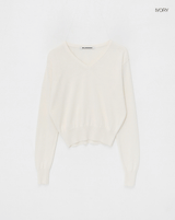 [MADE] Smooth Cotton V-Neck Knitwear (Cotton 85%)