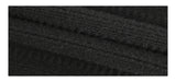 Black Unbalanced Long-Sleeved Knitwear Frill Dress