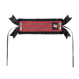 Tartan Lace Headdress - Red