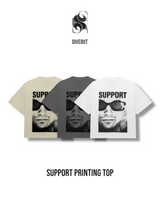 SUPORT グラフィックオーバーサイズTシャツ