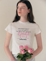 ROLA RIBBON HALF T-SHIRT WHITE
