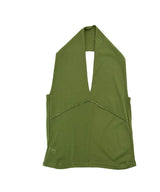 Blin Mesh Cowl Halter Top