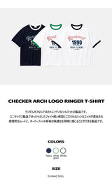 CHECKER ARCH LOGO RINGER T-SHIRT (3color)