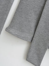 Shoulder Strap Soft Long Sleeve Tee