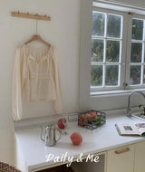 Ribbon shirring blouse(2color)