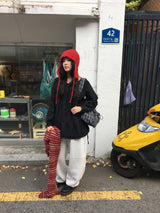 ルファインウールストライプマフラー (4color)
