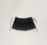 janenne low-waist corset skirt (black)