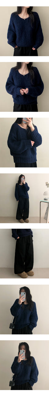 メンディソフト アヴァント バルーン ラウンド ニットウェア