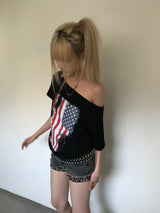 アメリカンフラぐオフショルダーT