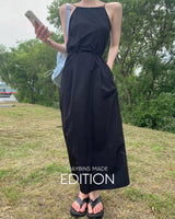 【MADE】Back slit long dress