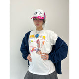 Brush Girl Eyes Trucker Cap (Pink)