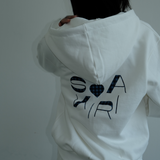 KIRIGIRL フーディージップアップ _WHITE