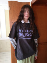 【即日発送】YWD ウェルカムTシャツ_チャコール (1color)