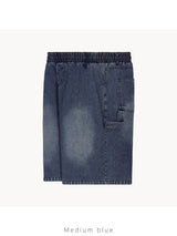 [1+1] Denim Carpenter Bermuda Shorts