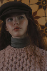 Usual cable knit_pink