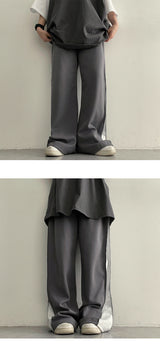 Hip Slit Coloring Pocket Wide Pants