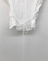 pleated button blouse (2color)