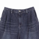 Gracie Double Pintuck Balloon Denim Pants
