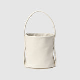 TEMZ bucket leather tote bag / Cream Ivory