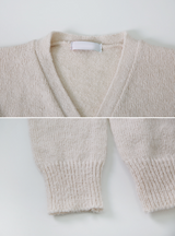 Daily V-neck Crop Knit Cardigan (9color)