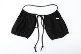 Pocket shirring pants