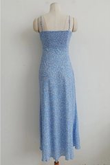 BLISSFUL FLORAL TIE-STRAP DRESS