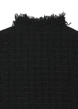 ROUGH FRAYED TWEED JACKET 