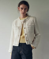 CLASSIC BOUCLE TWEED JACKET_BLACK