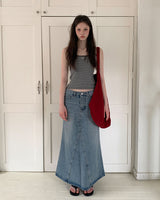 [ORIGINAL] Testy Cutout Denim Long Skirt