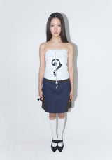 Questionmark Top - Grey