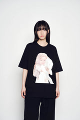 25SS ベイビーフェイスハグベアドールスリーブTシャツ ブラック