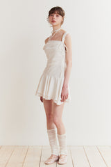 LILY FRILL DRESS ivory