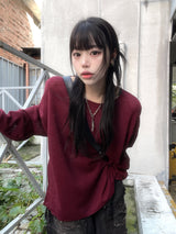Ato Boat Neck Loose Knitwear