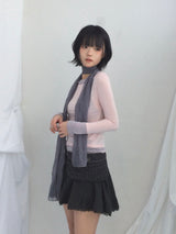 vintage knit lace skirt