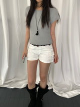 Juki Angora Short-Sleeve Knit Top
