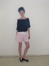 That's neat - Long-Termism V-Neck Convertible Relaxed-Fit Short Sleeve Top (Navy)