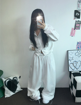 ストリートパッチフーディージップアップ🤎🤍🖤3COLOR