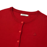 KIRSH PLAIN SOFT TOUCH CARDIGAN [RED]
