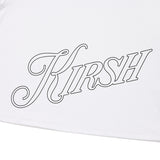 KIRSH LETTERING SLIM FIT T-SHIRT [WHITE]
