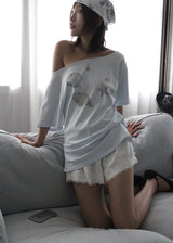 シェルシャーリングオフTシャツ