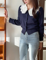Kobel Round Basic Knit Cardigan