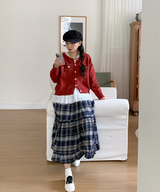 ソルベロングチェックスカート
