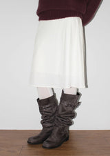 VELVET SHINE MIDI SKIRT 