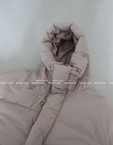 Robs High-Neck Hooded Short Padded Jacket