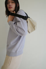 Wool jogger pants, Cream