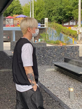 Corn String Cropped Nylon Vest 3C